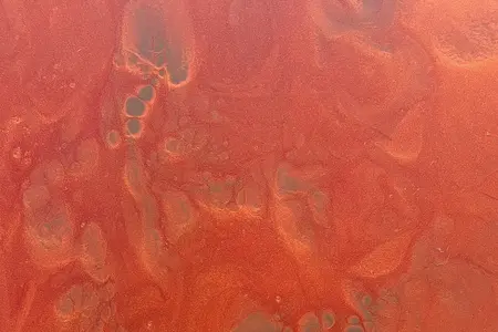 Metalická litá podlaha vzorek